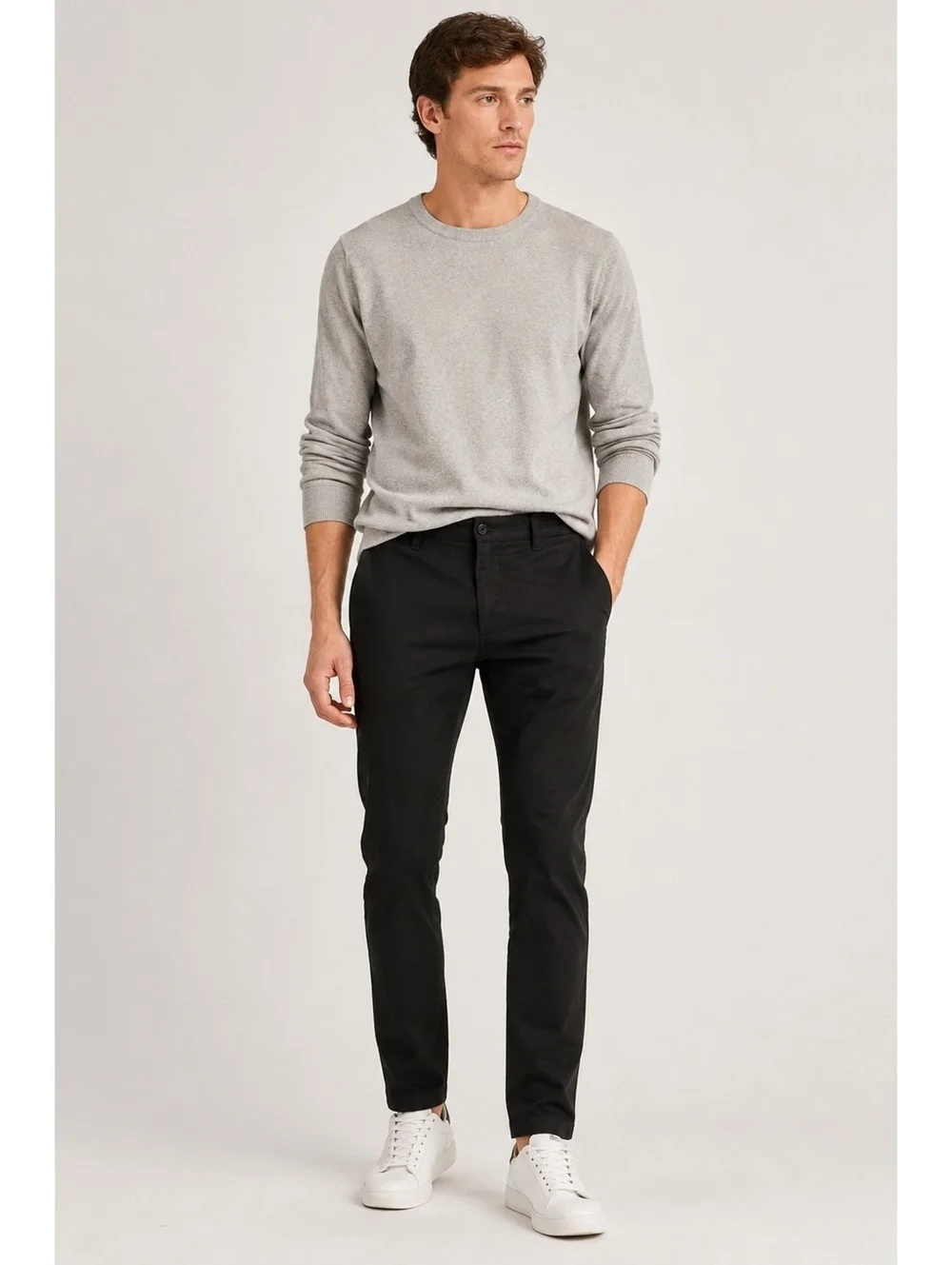 J.Crew 484 Slim Stretch Chino Pants Men’s 29x32 Black Cotton Casual Trousers